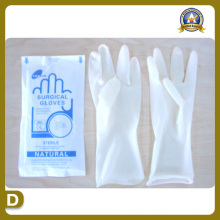 Suministros médicos de suministros médicos de guantes de látex quirúrgicos